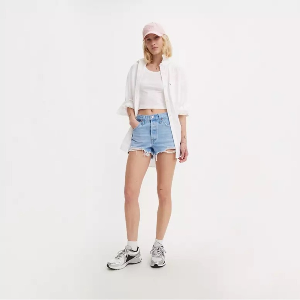 Levi’s 501® ORIGINAL FIT HIGH RISE WOMEN'S SHORTS - Luxor Heat Light Wash